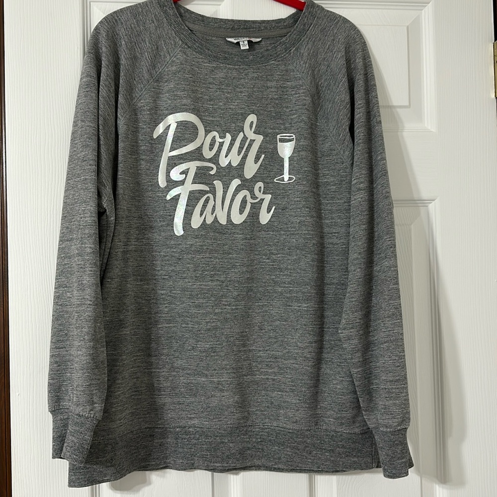 Wildfox Pour Favor Crewneck - Grey Small